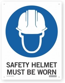 safety helmet sign