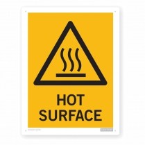 warning sign - hot surface