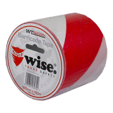 WT62025+ Lynn River Wise Red Barricade Safety Tape 100mm x 100m