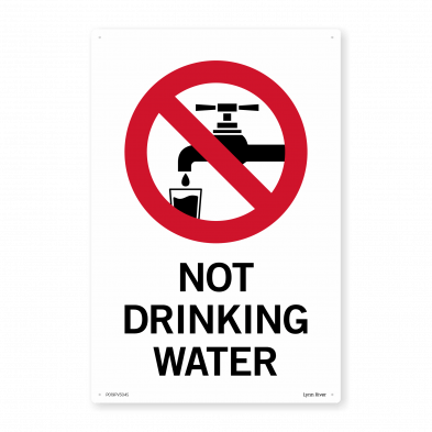 not drinking water sign