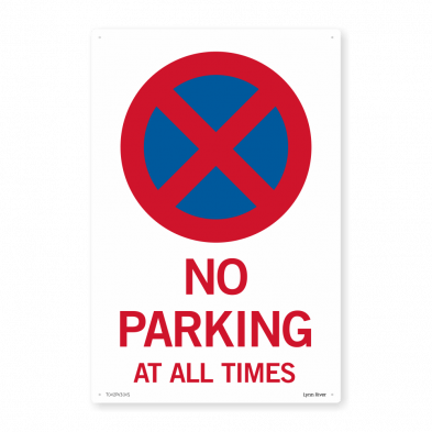 no parking at all times sign