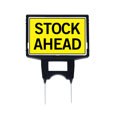 Stock Ahead Sign