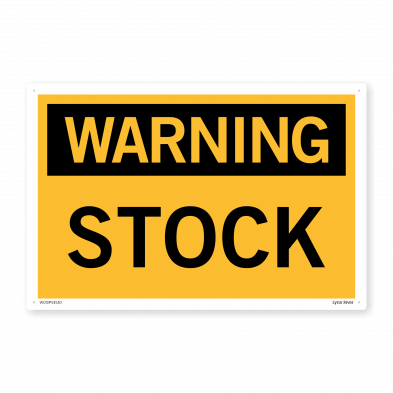 stock sign