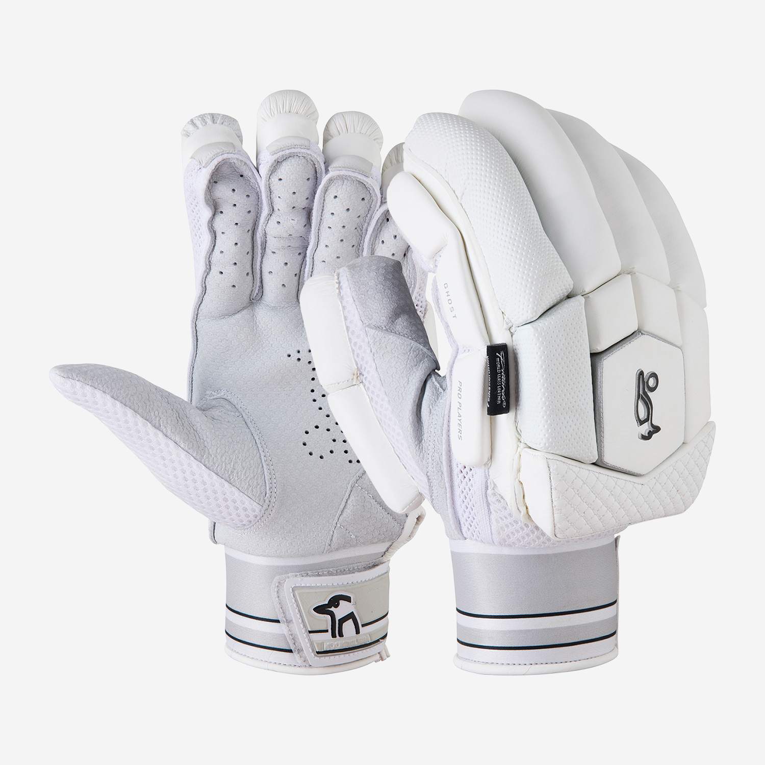 KOOKABURRA Unisexs 2020 Ghost Pro Batting Gloves Small Adult Right Hand White 
