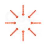Orange Patient Stick Elast-O-Ties