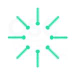 Turquoise Patient Stick Elast-O-Ties