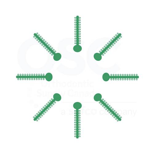 Kelly Green Patient Stick Elast-O-Ties - OSC