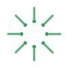 Kelly Green Patient Stick Elast-O-Ties - OSC