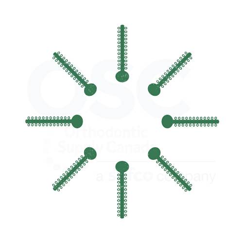 Sparkle Green Patient Stick Elast-O-Ties - OSC