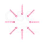 Baby Pink Patient Stick Elast-O-Ties