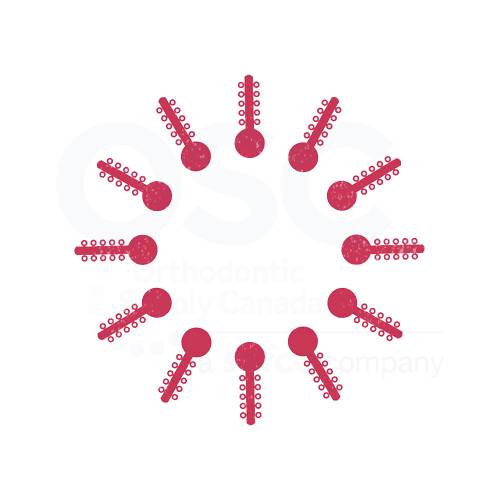 Sparkle Red Ten Ties - OSC