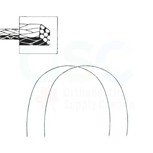 .016 X .022 Upper Twisted Preformed wires 8 in1 (10/Pack) - OSC