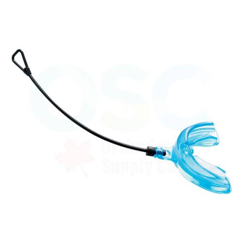 Braces Mouthguard Upper Only Adult Blue with Strap - OSC