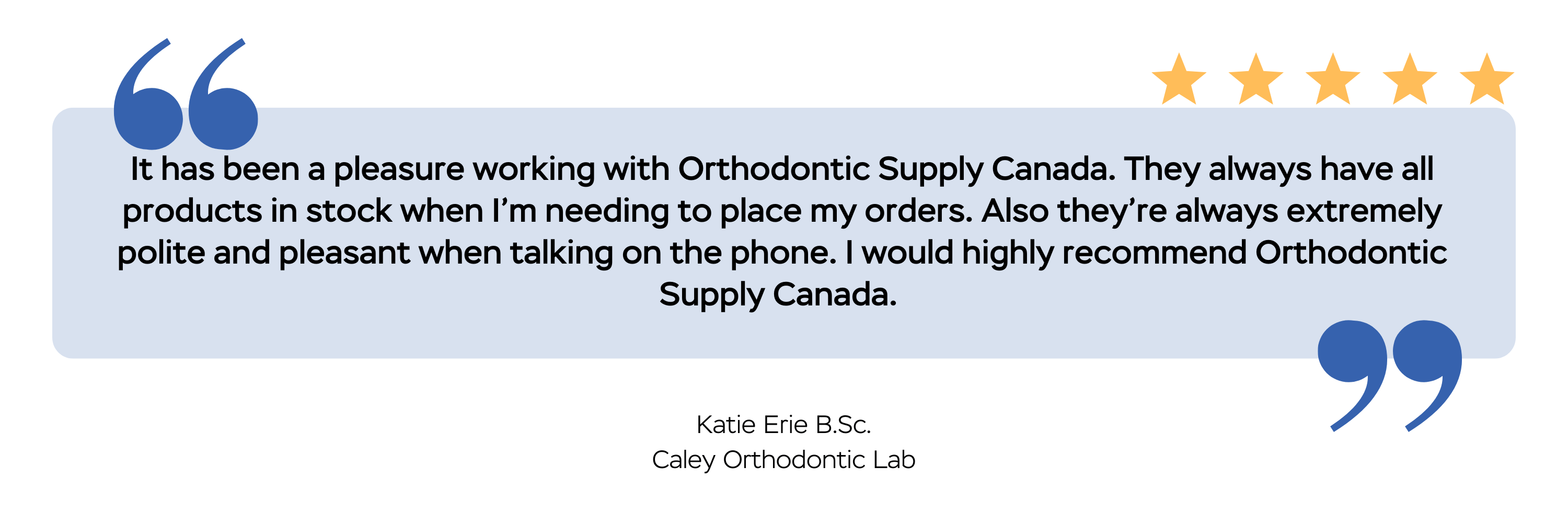 Customer Testimonial 