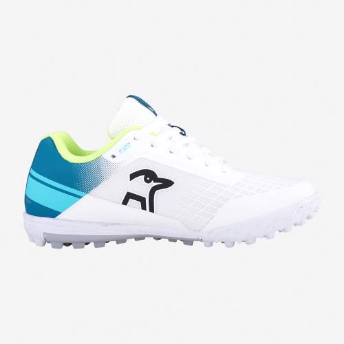 Kookaburra 2024 KC 5.0 Rubber sole Cricket Shoe White/Teal 