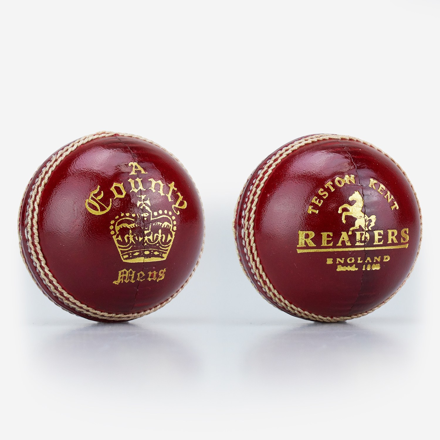 Pink Readers County Crown Cricket ball 