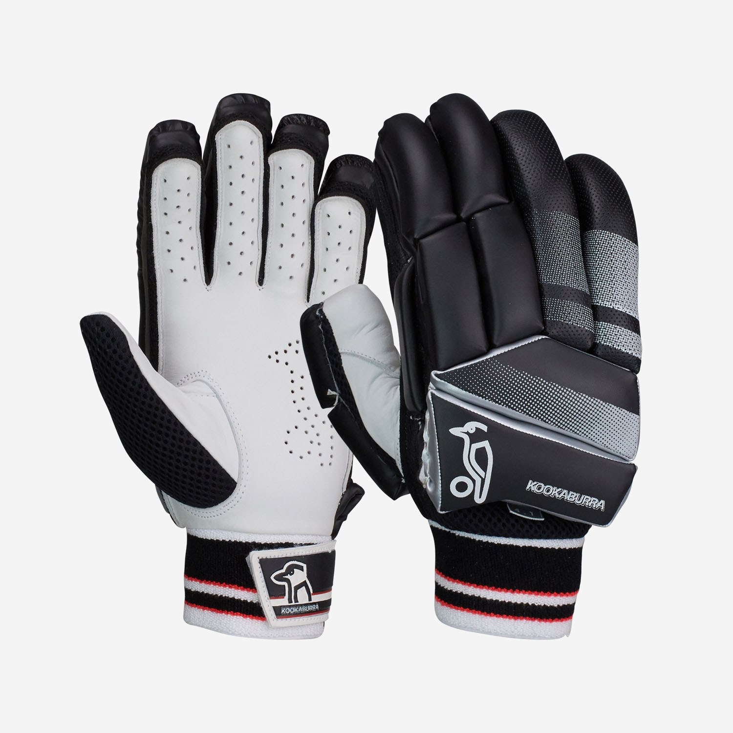 black and white batting gloves