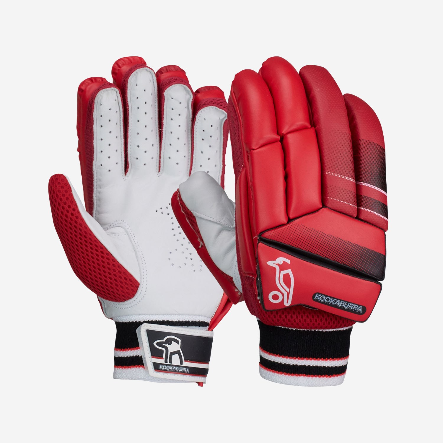 red batting gloves