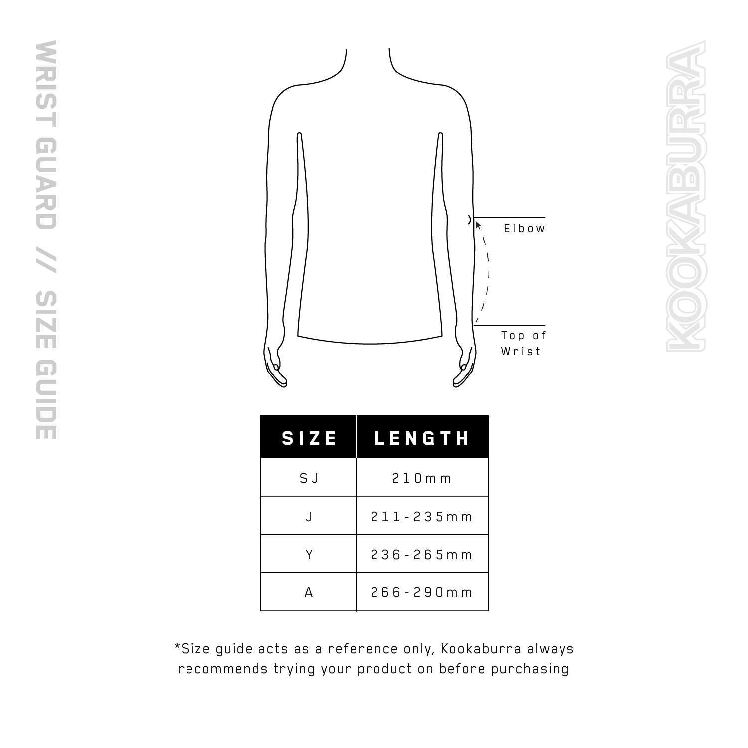 wrist guard size guide