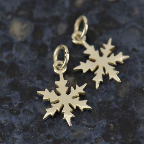 Silver Plated Snowflake Beads, Snowflake Charms, Spacer Beads, Connector  Beads, Dainty Beads, Silver Plated Findings MBGBLS4