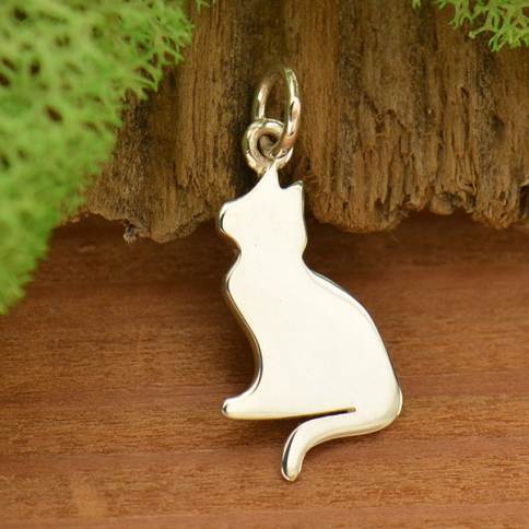 Dog and Cat Silhouette Necklace Dog and Cat Charm Dog 