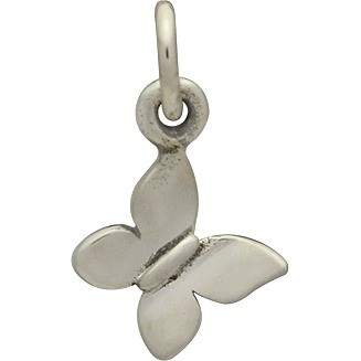 Sterling Silver 17x15mm Thin Cut Out Butterfly Charm!