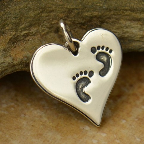 Baby on sale footprint charms