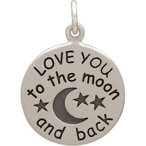 Love You to the Moon Keychain – Hazel Charm Shop