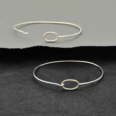 Sterling Silver Sprung Link Charm Bracelet. Adjustable Length. Easily Add Charms or Pendants.