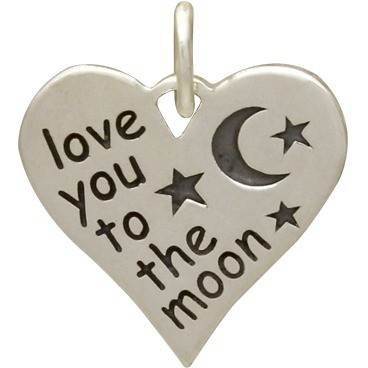 Love You to the Moon Keychain – Hazel Charm Shop