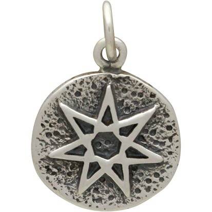 Sterling Silver Amulet Charm - Fairy Star