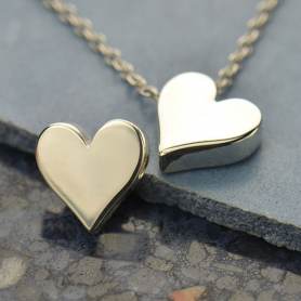 Double Heart Charm Heart Pendant Double Heart Charms Silver Double Heart  Two Hearts Pendant Valentines Charms Love Charms