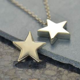 Small Star Charms Silver Tone, Pack of 25 Charms, 11x9mm Star Charms, Jewelry Making Supplies, G1019
