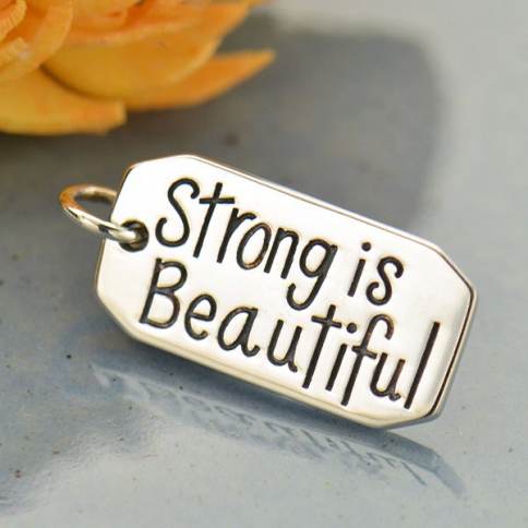 Sterling Silver Book Charm - Flat