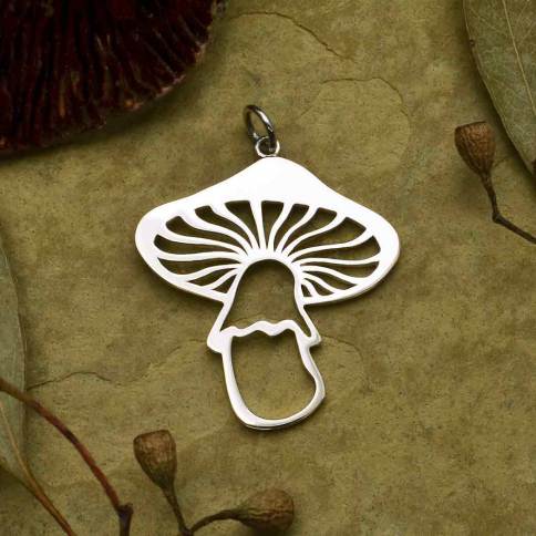 Sterling Silver Three Mushroom Post Earrings — NATURE WALK