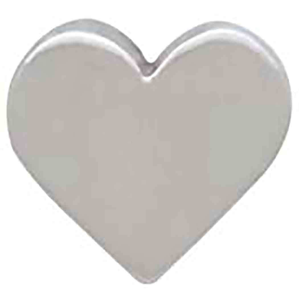 Sterling silver clearance heart beads