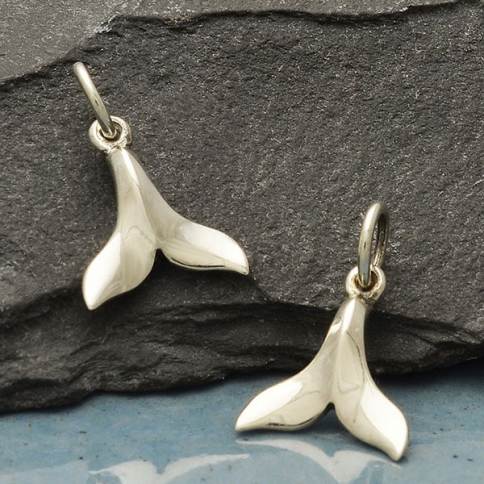 Whale Tail Wooden Charms for Necklace, Acrylic Charms for Earrings, Jewelry Charms for Making Jewelry 318-321