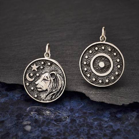 Sterling Silver Astrology Leo Pendant