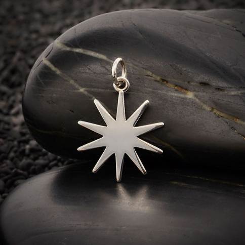  Eclipse Charm Celestial Jewelry Bronze Sun and Silver