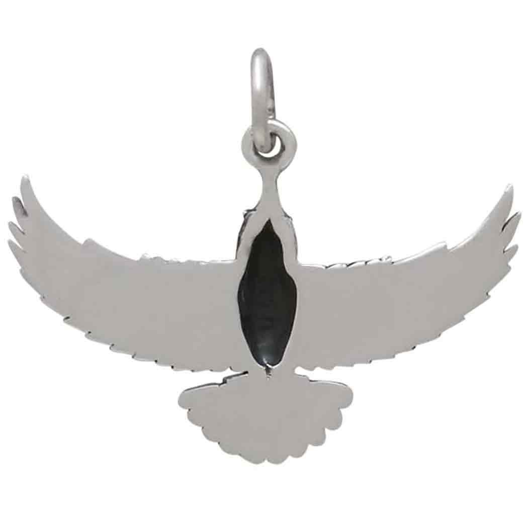 Sterling Silver Soaring Bird Charm