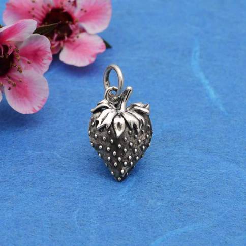 Mexican Avocado Charm Beads 925 Sterling Silver Avocado Charms Fit