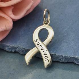 Awareness Ribbon Charm, Gold Filled, Sterling Silver, Permanent Jewelry  Charms, Bulk Gold Charms, Bulk Charms Silver, CH05 