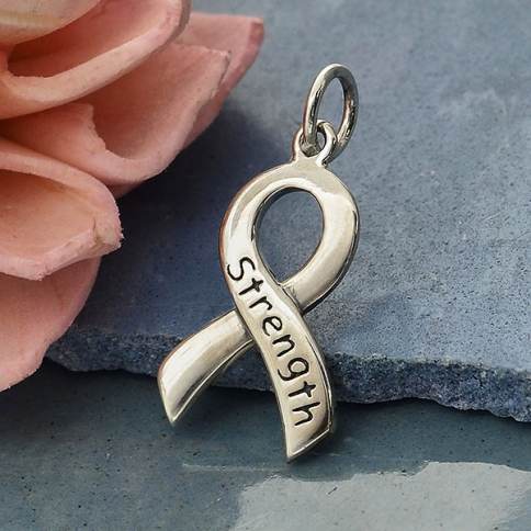 Awareness Ribbon Charm, Gold Filled, Sterling Silver, Permanent Jewelry  Charms, Bulk Gold Charms, Bulk Charms Silver, CH05 