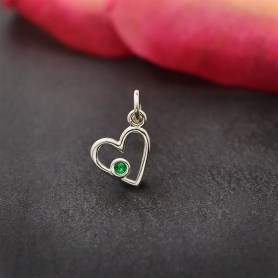 to Climb Charm Sterling Silver Small 15x9mm says I Love heart 