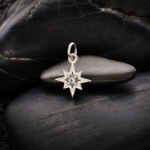 Eight pointed star deals pendant