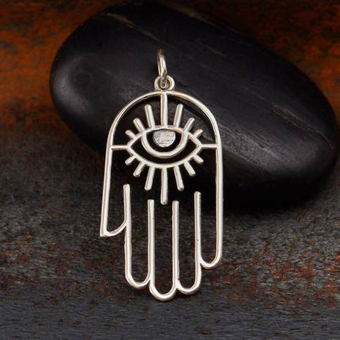 Sterling Silver Healing Hand Charm