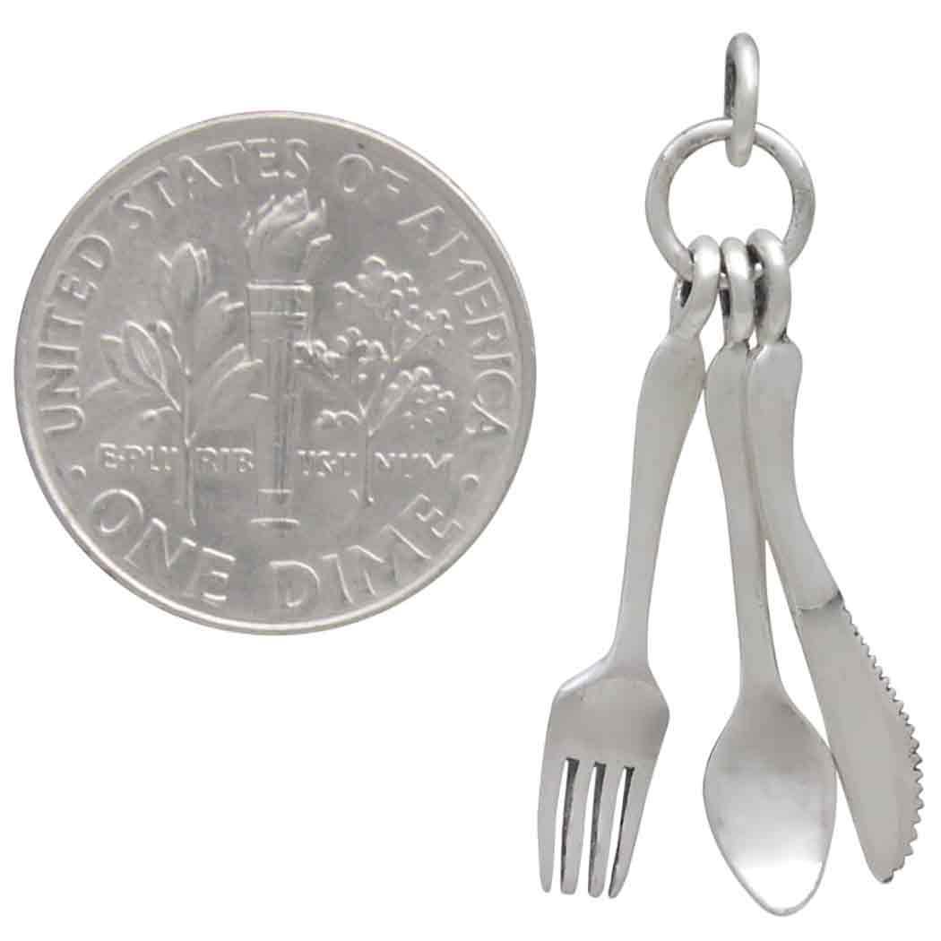 Fork, Knife and Spoon Gourmet Pendant