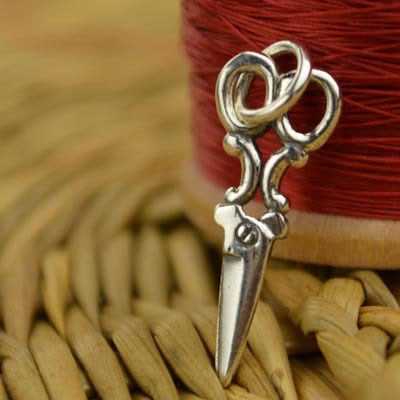 Sterling silver clearance scissors charm