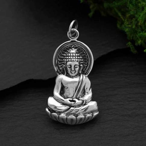 TheCharmWorks Sterling Silver Buddha Charm 