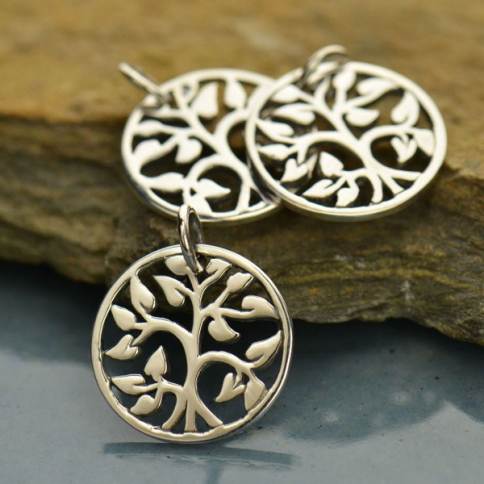 Large Tree Charms Tree Branch Pendants Gold Plated Charms 